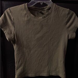 Olive Green Uniqlo Tee